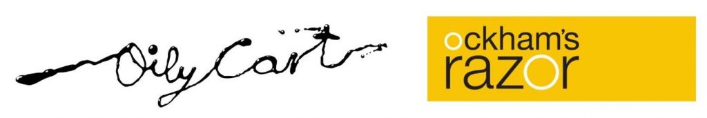 The Oily Cart and Ockham's Razor logos 